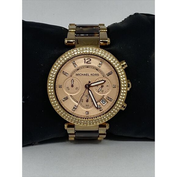 Michael Kors Parker MK5538 Women's Stainless Steel Analog Dial Quartz Watch RQ32 - Picture 3 of 12